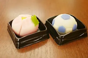 <p>Limited special recipes: seasonal flower and soccer ball Daifuku cakes.&nbsp;</p>