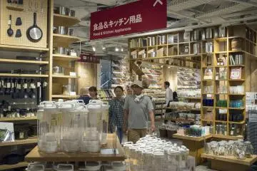 <p>The food and kitchen section at the basement floor</p>