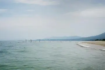 <p>The view from the beach.</p>