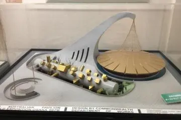 Architectural model for the Australian Pavilion EXPO 1970
