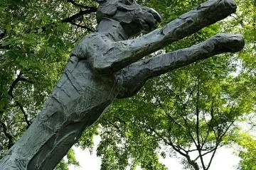 <p>For me, the most striking piece of art was a metal sculpture of a leaping hare</p>