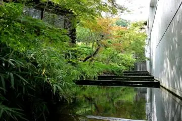 <p>One side of the annex designed by famous architect Tadao Ando.</p>