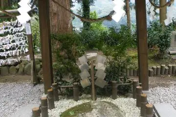 <p>One of the many points of interests for visitors. The rock at the center is divided into sections, with each section having its own significance. When you throw your coin, the area where it lands will tell your fortune.</p>