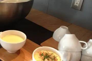 <p>Cold vegetable soup of the day.</p>