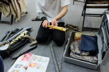 <p>During a performance, there are other instruments aside from the Taiko Drum</p>