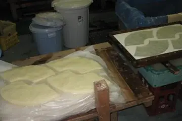 Fan-shaped paper