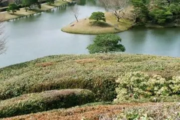 Beautiful landscaped scenery at Shugakuin