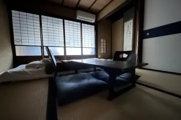 Authentically restored rooms at Bifuku, the sister property of Roujiya