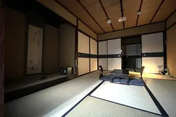 Authentically restored rooms at Bifuku, the sister property of Roujiya