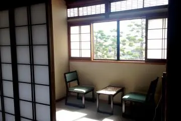 <p>Read a book or relax in the sun room in your mini apartment at&nbsp;Kagetsu Ryokan hotel about 30 minutes from Maizuru Cruise Ship Terminal</p>