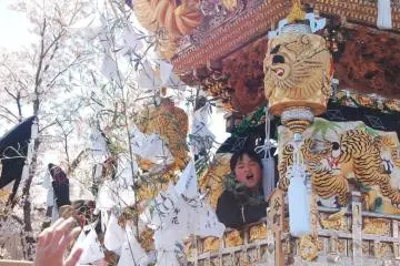 <p>Inside the Shrine there is a little boy that plays the drums.</p>