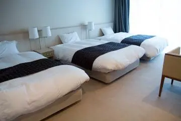 <p>Three singles in the suite</p>
