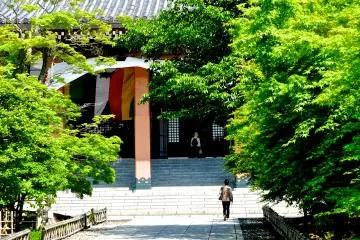 <p>Walkway leading to the main temple building</p>
