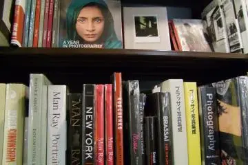 <p>Big collection of photography books</p>