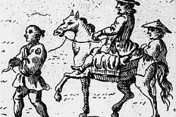 Kaempfer on his way to Edo. (Public Domain)
