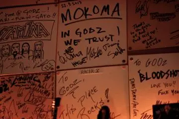 <p>In GODZ we trust. True feelings from the fans of the bar.</p>