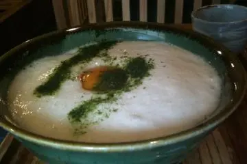 Yamakake Soba (egg and yam)