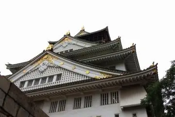 Looking up at the main tower from just under it