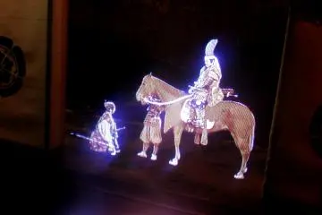 <p>3D projection movie of Toyotomi Hideyoshi's life. It's divided into 19 stories and takes 20 minutes to see them all</p>