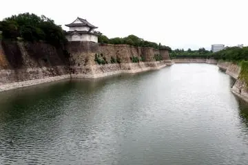 <p>South Outer Moat and one of the turrets</p>