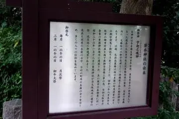 이 작은 사당은 와카나가 신사라고 불린다. 원래, 그것은 400년 전 일본 왕 도요토미 히데요시의 후예였던 오사카에 있는 부유한 상인의 집에 지어졌다. 그 후 시간이 흘렀지만, 이 작은 사당은 히데요시를 안치한 호코쿠 사당과 함께 이곳에 휴식처를 찾았다