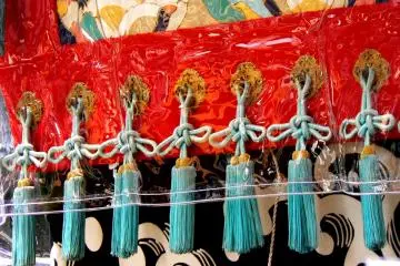<p>I really liked these huge blue tassels</p>