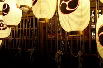 <p>Warmly glowing lanterns &nbsp;</p>