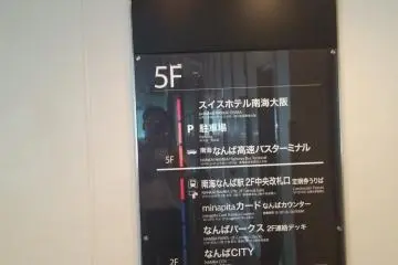 <p>This is the direction board of the elevator. Let's take it to the second floor</p>
