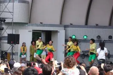 Dancers lighting up the stage