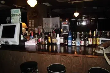 Liquid refreshments at the bar