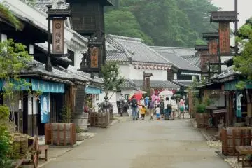Un village pittoresque à Edo Wonderland