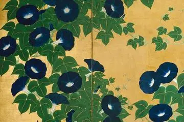 "Morning Glories" by Kiitsu&nbsp;Suzuki (partial) (Photo: public domain)