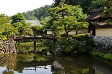 Si vous êtes en voiture, il y a un parking gratuit devant le temple, à côté de cet étang