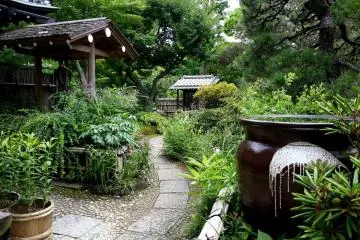 <p>Path winding toward a gate</p>