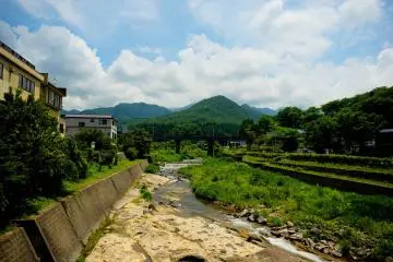 <p>Outside Yamadera Station as you approach Yamadera</p>