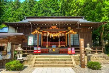 <p>One of the temples at the mountain base</p>