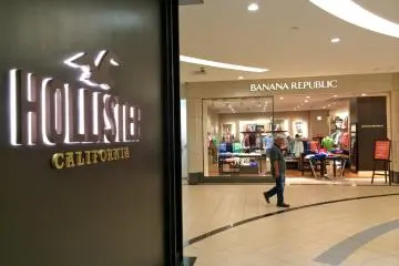 <p>Familiar stores from California like Hollister and Banana Republic were a nice treat</p>