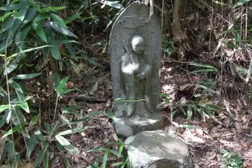 <p>จะเห็นรูปปั้นหิน Jizo Bosatsu ผู้พิทักษ์นักเดินอยู่มากมายตามทางเดิน</p>