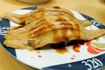 <p>Anago sushi! It is a salt-water eel usually steamed or grilled with sweet and a bit spicy sauce that makes the fish more delicious.</p>