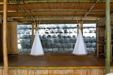 <p>The stage for live band performances held every weekend. Visit their website for the schedule.</p>