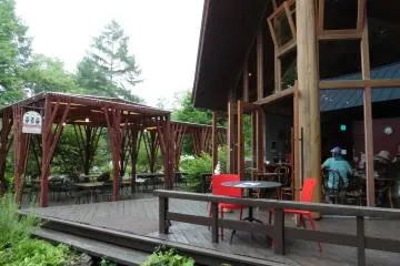 <p>When the weather is good, visitors can choose to eat at one of the outdoor terraces</p>