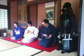 <p>Preparing for the tea ceremony</p>