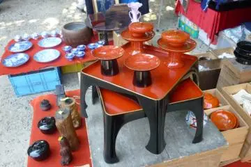Antique serving sets...