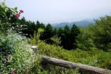 <p>There are many beautiful views, like this one of layered blue hills</p>