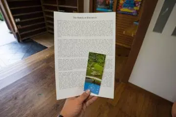 <p>The ticket and an information brochure about the temple that will be given when you purchased the ticket.</p>