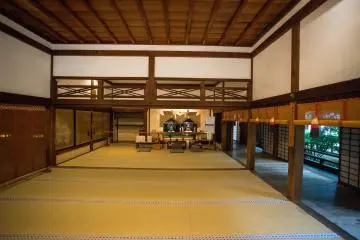 <p>A look inside one of the buildings.</p>