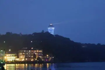 <p>Its light can be seen from almost 50 km away</p>