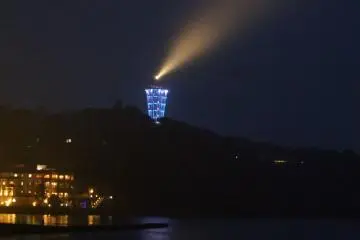 <p>The tower serves as a lighthouse</p>