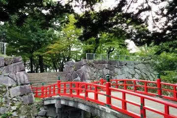 <p>Cross the bridge to where the main castle citadel once stood</p>