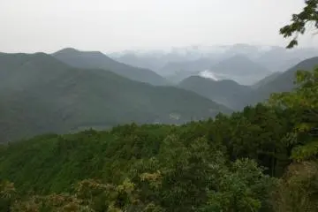 Climbing up a steep incline, one is rewarded with a splendid view